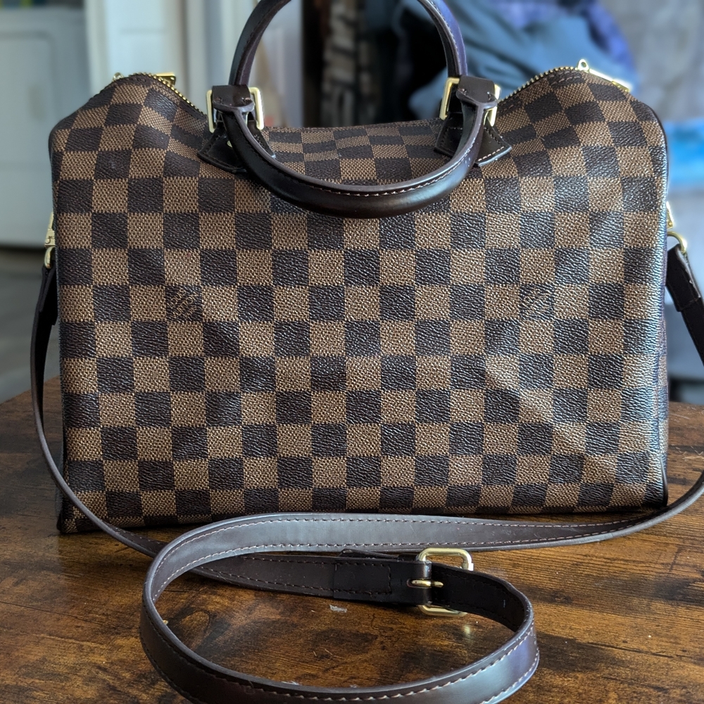 Authentic Louis Vuitton Brown Checkered Luxury Bag